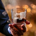 Personalized Sippy Cup Whiskey Decanter with Engraved Name Retirement Father's Day Birthday Gift for Father Bartenders