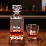 Personalized Sippy Cup Whiskey Decanter with Engraved Name Retirement Father's Day Birthday Gift for Father Bartenders