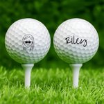 Personalized Comic Style Character  Golf Ball with Name Training Competition Birthday Gift for Golf Player
