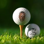 Balle de golf photo personnalisée Cadeau de retraite pour homme golfeur