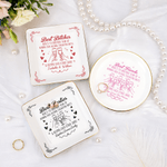 Henkilökohtainen Best Friends Heart Cheers Keraamiset korut Dish otsikko ja nimi Päivittäinen käyttö Syntymäpäivälahja sisaret ystävät