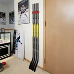 Gepersonaliseerde Multicolor 3D Gedrukte Hockey Stick Houder met Tekst en 2-5 Sticks Muurbevestiging Home Opberg Verjaardagscadeau voor Hockeyliefhebbers