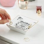 Henkilökohtainen Best Friends Heart Cheers Keraamiset korut Dish otsikko ja nimi Päivittäinen käyttö Syntymäpäivälahja sisaret ystävät