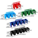 Gepersonaliseerde Multicolor 3D Gedrukte Hockey Stick Houder met Tekst en 2-5 Sticks Muurbevestiging Home Opberg Verjaardagscadeau voor Hockeyliefhebbers