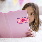 Personalised Retro Polka Dot Waterproof Magnetic Bookmark Clip with Name  Back to School Birthday Gift for Book Lovers Students