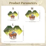 Personalised Cartoon Elderly Companion Heart-Shaped Building Brick Puzzles with Names and Year Valentine's Day Birthday Anniversary Gift for Couple