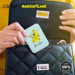 Personalized Cute Marsupilami Double-Sided 1X 2X LED Makeup Pocket Mirror with Name Birthday Anniversary Gift for Women | Callie × Marsupilami®