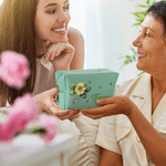 Personlig mångfärgad ädelsten Födelseblomma PU läder sminkväska med namn och dragkedja Resväskor Födelsedagspresent för kvinnor