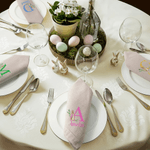 Personalized Peter Rabbit Linen Napkin with Name and Initial Table Decoration Easter Gift for Family Friends