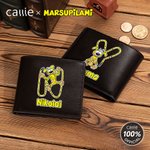 Portafoglio personalizzato in pelle PU pieghevole a coda lunga di Marsupilami con nome Uso quotidiano Anniversario Regalo di compleanno per l'uomo | Callie × Marsupilami®