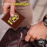 Portafoglio personalizzato in pelle PU pieghevole a coda lunga di Marsupilami con nome Uso quotidiano Anniversario Regalo di compleanno per l'uomo | Callie × Marsupilami®