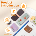 Personalised Crystal Birth Flower Magnetic PU Leather Bookmark Clip with Name Reading Birthday Gift for Book Lovers Bookworms