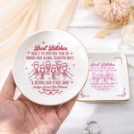 Henkilökohtainen Best Friends Heart Cheers Keraamiset korut Dish otsikko ja nimi Päivittäinen käyttö Syntymäpäivälahja sisaret ystävät