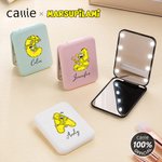 Personalized Cute Marsupilami Double-Sided 1X 2X LED Makeup Pocket Mirror with Name Birthday Anniversary Gift for Women | Callie × Marsupilami®