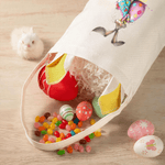 Personalized Cute Easter Bunny Egg Bunny Ears Basket with Name Easter Eggs Hunting Party Favors Gift for Boys Girls