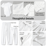 Personalised Toile De Jouy Easter Bunny Drawstring Pants Matching Lounge Pajamas Set with Name and Initial Funny Easter Holiday Gift for Family Kids