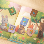 Personalisierte niedliche Tiere Magnetische PU Leder Lesezeichen Clip mit Namen Lesen Kindertag Valentinstag Geschenk für Kinder Buchliebhaber Bücherwürmer