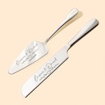 Couteau et Spatule à Gâteau Personnalisés Gravés avec Noms et Date Cadeau Mariage Bridal Shower pour les Nouveaux Mariés