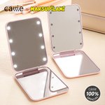 Personalized Cute Marsupilami Double-Sided 1X 2X LED Makeup Pocket Mirror with Name Birthday Anniversary Gift for Women | Callie × Marsupilami®