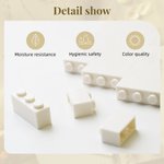 Personalised Cartoon Elderly Companion Heart-Shaped Building Brick Puzzles with Names and Year Valentine's Day Birthday Anniversary Gift for Couple