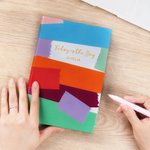 Personlig färgglad inbunden A5 2026 Daglig planerare Anteckningsbok med textinspelning Tillbehör Nytt år Tillbaka till skolan Present till studenter Vänner