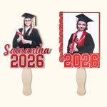 Personalised Graduation Handheld Photo Fans with Name Graduation Party Favors Gift for Class of 2026 Graduates
