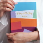 Personlig färgglad inbunden A5 2026 Daglig planerare Anteckningsbok med textinspelning Tillbehör Nytt år Tillbaka till skolan Present till studenter Vänner