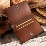 Personalized Western Cow Skull Geometric Pattern PU Leather Wallet Keychain with Letter Portable Accessories Travel Birthday Gift for Family Friends