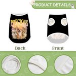 Personalized Lightning 5 Pet Photos 100% Cotton Soft Warm Pet Vest with Name Adoption Anniversary Birthday Gift for Pet Owners