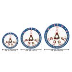 Personalised Snowflake Sweets Floral Initial Christmas Tree Skirt with 2-8 Names Holiday Party Home Decor Christmas Gift for Family Friends