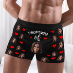 Personalized Multicolor Funny Face Photos Comfortable Boxer Brief Men's Underwear Anniversary Valentine's Day Gift for Boyfriend Husband