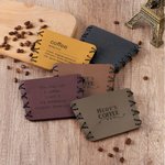 Personalised Rustic Handmade Sewn Rope Leather 10-20oz Coffee Cup Sleeve with Engraved Name Birthday Anniversary Gift for Coffee Lover Office Worker