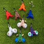 Personalized 3D Printed Text Funny Golf Ball Tee Holder with Clip and 2 Pcs Golf Balls Sports Birthday Gift for Golf Lovers