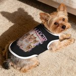 Personalized Lightning 5 Pet Photos 100% Cotton Soft Warm Pet Vest with Name Adoption Anniversary Birthday Gift for Pet Owners