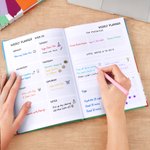 Personlig färgglad inbunden A5 2026 Daglig planerare Anteckningsbok med textinspelning Tillbehör Nytt år Tillbaka till skolan Present till studenter Vänner