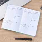 Personlig färgglad inbunden A5 2026 Daglig planerare Anteckningsbok med textinspelning Tillbehör Nytt år Tillbaka till skolan Present till studenter Vänner