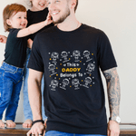 Personalized Cute Line Cartoon Character Soft T-shirt Sweatshirt with Name Birthday Gift for Family Grandma Mom