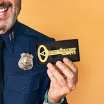 Personalized Simulation Prison Key Jail Cell Replica Key with Box Creative Decor Retirement Gift for Prison Guard Corrections Officer