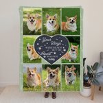 Personalized Bone Paw Print 8 Photos Soft Throw Blanket with Name Home Decor Daily Use Birthday Gift for Pet Owners