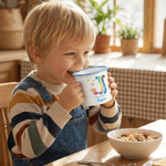 Personlig Stars Cloud Rainbow Alphabet 12 oz farget emaljekopp med navn Tilbake til skolen bursdagsgave til gutter jenter