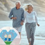 Personalisierte Comic-Charakter Paar Herz ABS Building Block Puzzle mit Namen Überraschung Jahrestag Valentinstag Geschenk für Paar