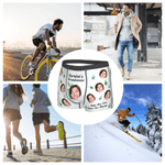 Personalised Fun Flower Face Photo Men's Boxer Brief Underwear with Name Birthday Valentine's Day Anniversary Gift for Husband Boyfriend