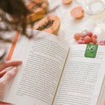 Personalized Multicolour Retro Birthstone Birth Flower Magnetic PU Leather Bookmark Clip with Name Birthday Gift for Book Lovers Bookworms