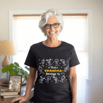 Personalized Cute Line Cartoon Character Soft T-shirt Sweatshirt with Name Birthday Gift for Family Grandma Mom