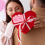 Personalisierte niedlichen Bogen Herz rosa Aufkleber mit Namen Satz von 2 Geschenk Dekor Valentinstag Geschenk für Kinder Frauen Männer