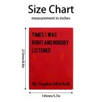 Personalised Humorous Text A5 PU Leather Daily Planner Journal Notebook with Name and 200 Lined Pages Birthday Gift for Colleague Friend