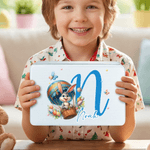 Oeufs de lapin de Pâques personnalisés Boîte à biscuits en métal de qualité alimentaire avec nom et initiales Cadeau de Pâques pour la famille et les enfants