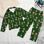 Personalised Six Seven Meme Design Face Photo Multicolor Pyjama Set with Name Birthday Gift for Children