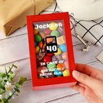 Personalised Funny Emergency Design Wooden Money Box Piggy Bank with Name Text Age and Hammer Home Decor Birthday Gift for Kids Friends Firefighters