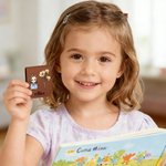 Personalized Multicolor Cartoon Character Birth Flower Magnetic PU Leather Bookmark Clip with Name Birthday Gift for Book Lovers Librarians